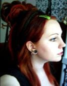 After using deep red henna hari dye on dread locks