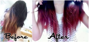 Burgundy henna hair dye by harvest moon