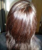 Before using burgundy henna hair dye